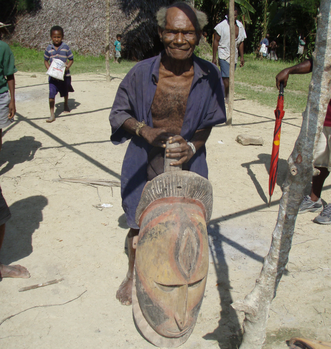 Large Abelam Ancestral Spirit Head-New Guinea Art.