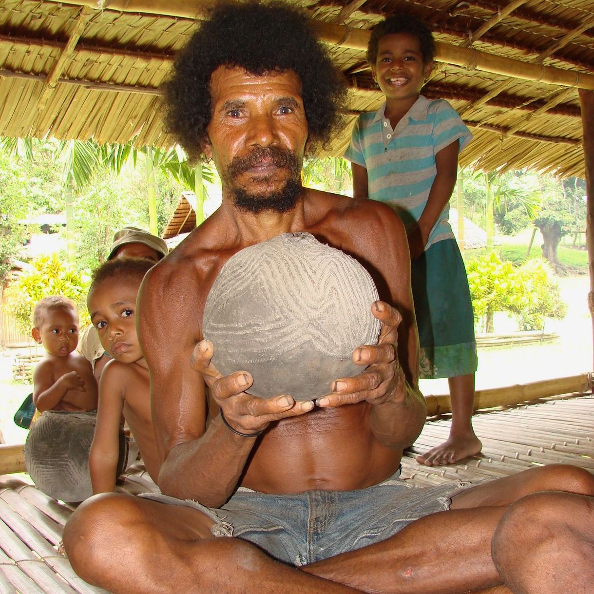 Clay Pot, Collingwood Bay, Oro Province, New Guinea Art, Oceanic Art, Tribal Art, South Pacific Art