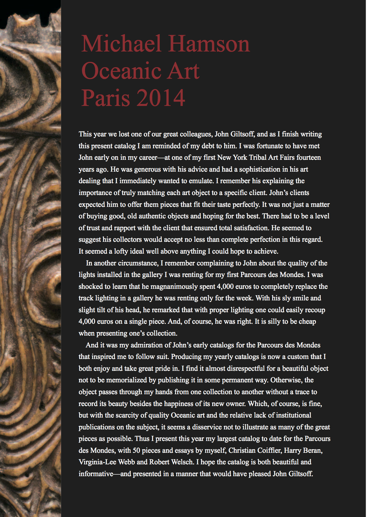 Oceanic Art Paris 2014 New Guinea & Polynesian Art